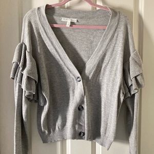 Planet Gold Women’s Ruffle Sleeve Sweater